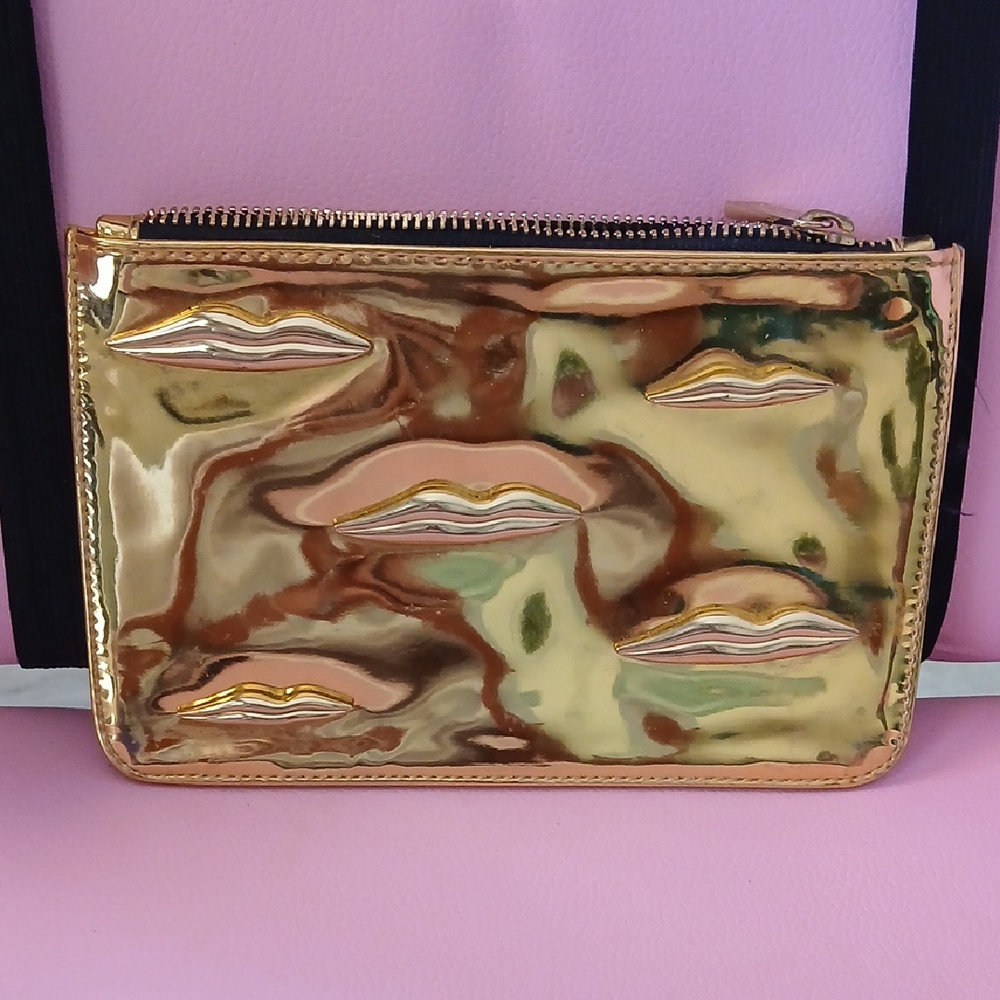 NARS Gold Lip Design Cosmetic Bag